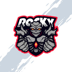 Stone Rocky Giant Monster Mascot