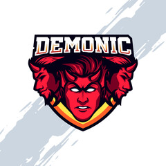 Red Demon Hell Mascot