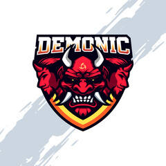 Red Demon Hell Mascot