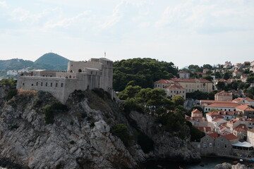 Fototapeta premium dubrovnik croatia old town red tile roofs beautiful history