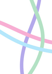 Pastel Colourful Lines Abstract Background 