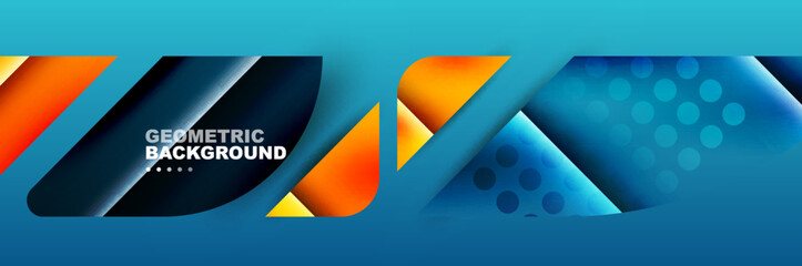 Abstract background with trendy composition and fluid gradients