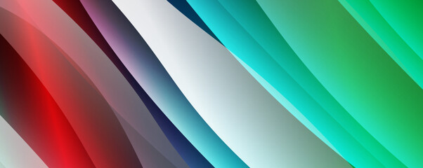 Fototapeta premium Trendy simple fluid color gradient abstract background with dynamic wave line effect. Vector Illustration For Wallpaper, Banner, Background, Card, Book Illustration, landing page