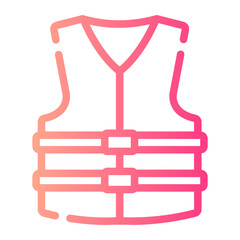 life jacket gradient icon