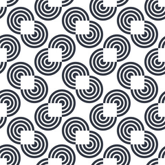 Black and white seamless pattern vector geometric pattern for wall modern design or fabric shirt or gift wrapping papers and pastel color wallpaper or grid line background.