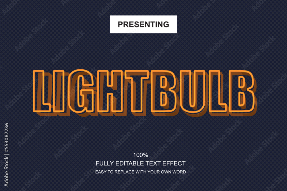 Poster special font editable adobe illustrator text effect. 100% editable text with an effect good for titl