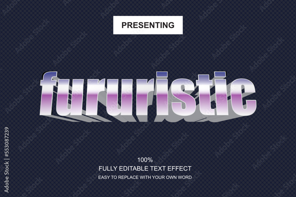 Poster special font editable adobe illustrator text effect. 100% editable text with an effect good for titl