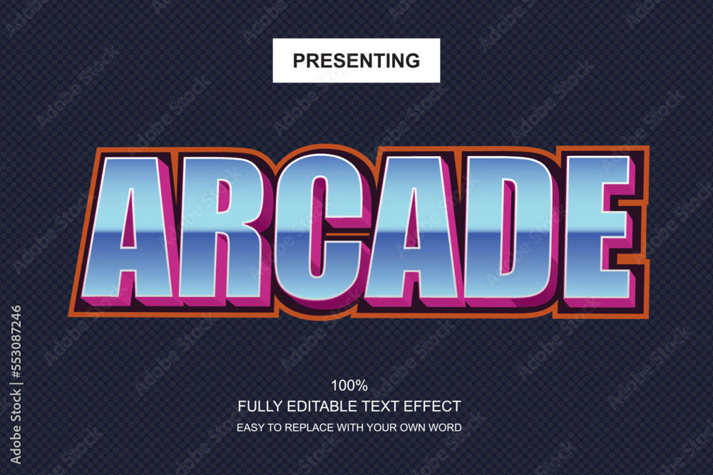 Poster special font editable adobe illustrator text effect. 100% editable text with an effect good for titl