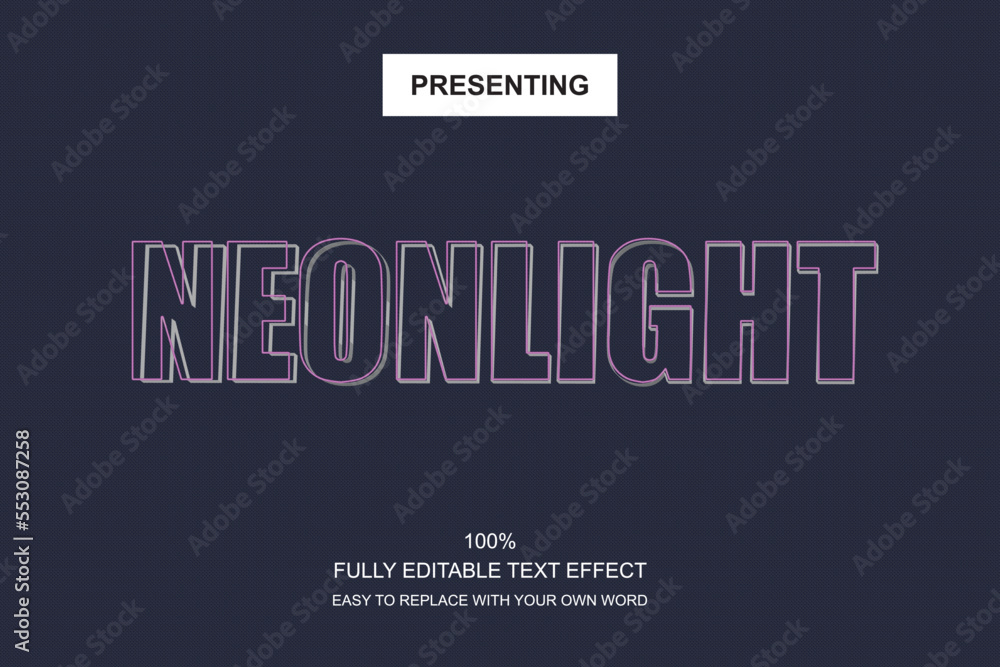 Poster special font editable adobe illustrator text effect. 100% editable text with an effect good for titl