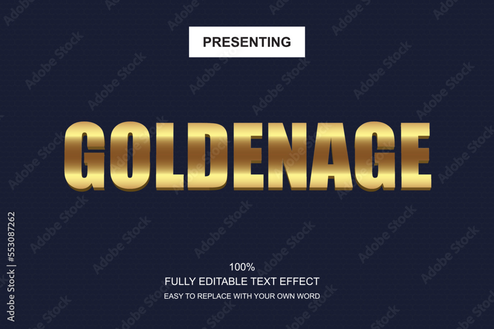 Poster special font editable adobe illustrator text effect. 100% editable text with an effect good for titl