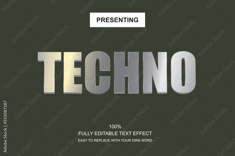 Poster special font editable adobe illustrator text effect. 100% editable text with an effect good for titl