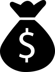 Money bag icon vector trendy on white background..eps