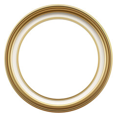 Gold round frame