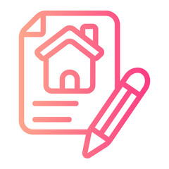 contract gradient icon