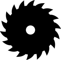 saw circle icon trendy design template on white background