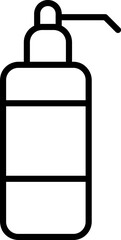  Shampoo bottle icon design trendy on white background..eps