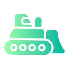 bulldozer gradient icon