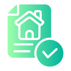 Obraz premium document gradient icon