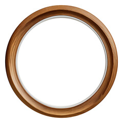 wooden round frame