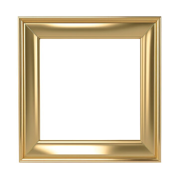 Gold square frame