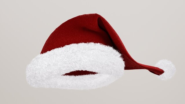 santa claus hat on white backgorund