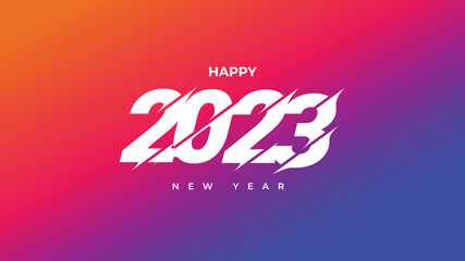 2023 new year celebration gradient background