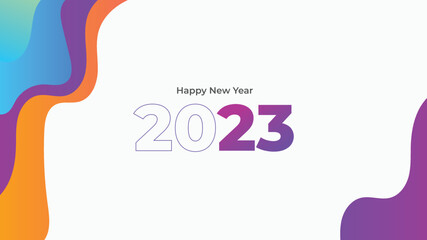 2023 new year celebration liquid background