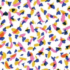 Colorful abstract hand drawn seamless pattern