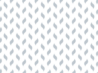 The geometric pattern with wavy lines. Seamless vector background. White and gray texture. Simple lattice graphic design.