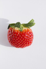 fresh strawberry isolated white background