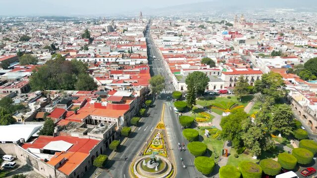 city of Morelia seen by drone