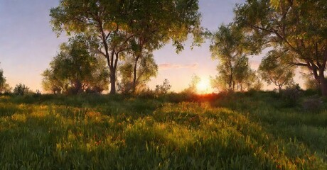 Fototapeta premium Sunset Landscape