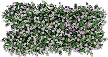 Flower bush cutout 