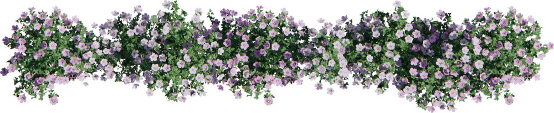 Flower bush cutout 