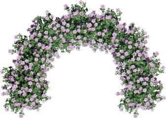 Flower bush cutout 