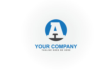 Brand logo letter A icon and simple elegant flat symbol logo design vector brand icon letter A