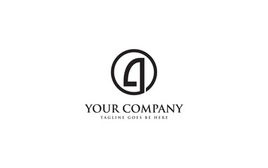 Fototapeta premium Circle brand logo icon letter A and simple elegant flat symbol logo design vector brand modern icon letter A