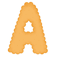 A Biscuit Letter Illustration