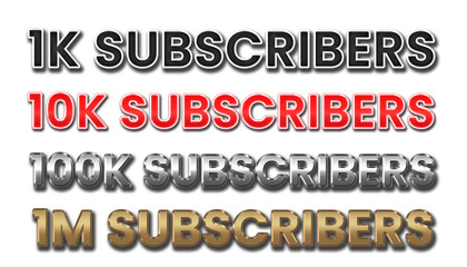 thank you subscribers transparan background