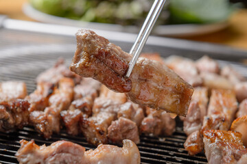 Grilled pork