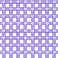 Valentine heart seamless drawing can be used in decorative design fashion clothes Bedding sets, curtains, tablecloths, gift wrapping paper