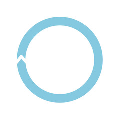 colorful Circle arrows isolate on transparent background.	