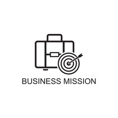 business mission icon , strategy icon