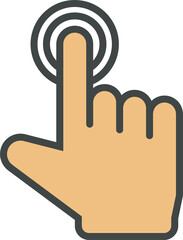 Hand cursor icon clip art