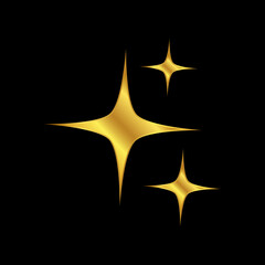 Obraz premium gold star vector logo template