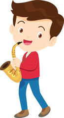 musical kid children playing music instrument