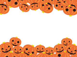 かぼちゃランタン集合橙色F