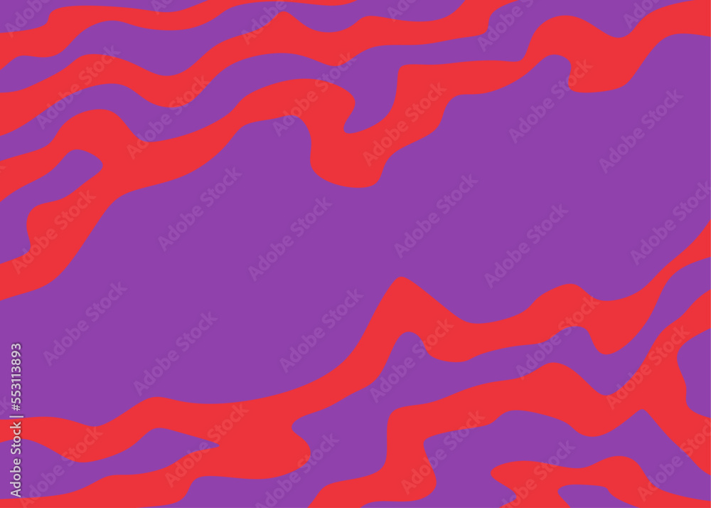 Poster abstract background with cute wavy line pattern and with some copy space area