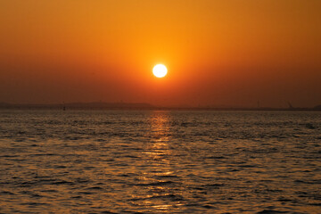 Sunset, Sunrise in Wolmido Island, Incheon, Korea
