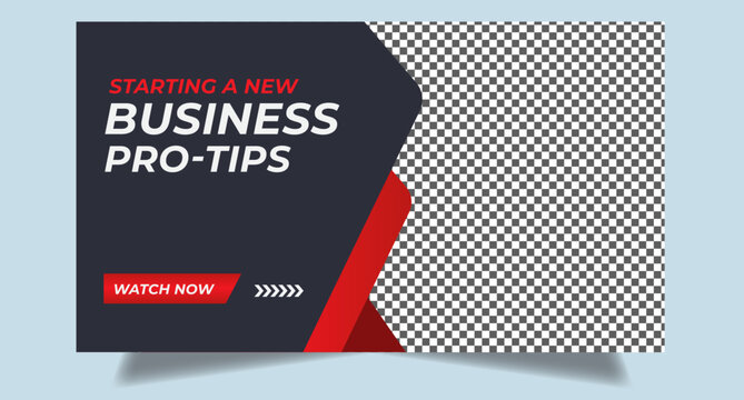 Editable youtube thumbnail design for any youtube videos customizable video thumbnail design video cover fully editable thumbnail template for social media concept. 